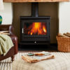 Chesneys Salisbury 12 series wood burning stove in Black Anthracite