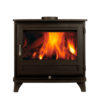 Chesneys Salisbury 12 series wood burning stove in Black Anthracite