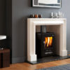 Chesneys Clandon Bolection Frame fireplace with Alpine 6 series multi-fuel stove in Black Anthracite