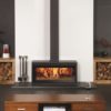 Stovax & Gazco Studio 2 Freestanding wood burning stove on plinth