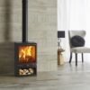 Stovax & Gazco Vogue Medium wood burning stove with optional midline base