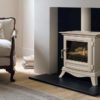 Chesneys Beaumont large gas stove with a parchment paint finish