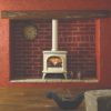 Stovax & Gazco Huntingdon 30 gas stove with ivory finish and clear door
