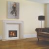 Stovax & Gazco Riva2 500 Edge gas fire with brick-effect lining