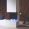 Stovax & Gazco Skope Outset 55W crystal ice fuel effect electric fire