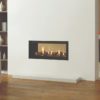 Stovax & Gazco Studio 2 gas fire Duplex double sided, Edge frame and black reeded lining