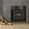 Chesneys Salisbury standard gas stove with a matt black finish