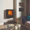 Stovax & Gazco Elise Freestanding 540T wood burning stove wall hung