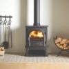Stovax & Gazco Stockton 5 Midline wood burning stove in matt black