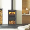 Stovax & Gazco View 5 wood burning stove with optional midline base