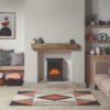 Stovax & Gazco Sheraton 5 electric stove, crystal ice effect, amber flame