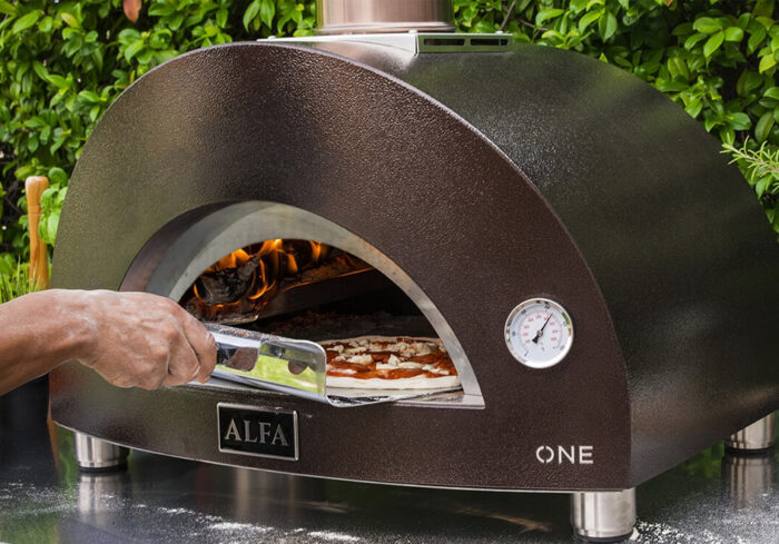 Alfa ONE on Table Top Cooking Pizza